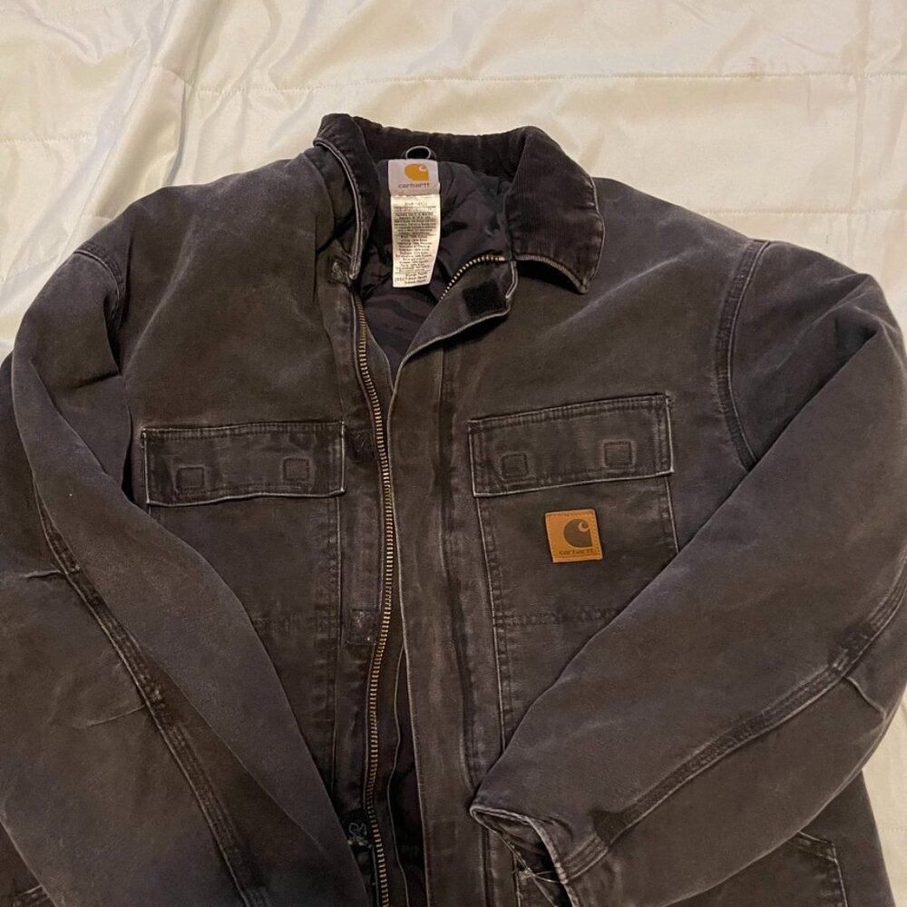 Carhartt Chore Jacket XL BLK C26BLK Black Coat Insulated